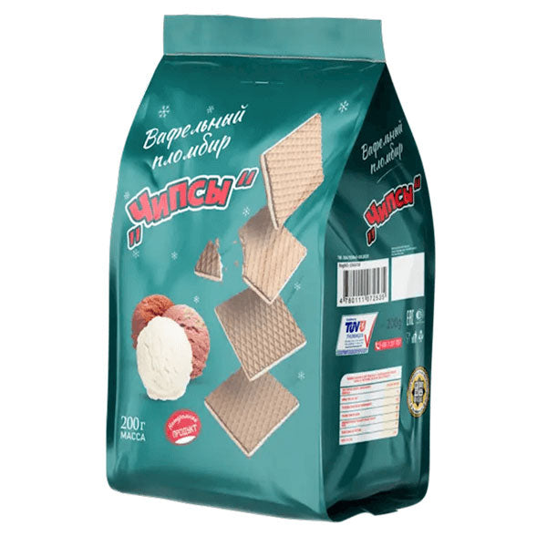 Wafers Plombir Mini Chips Dark with Ice Cream – 7.05 oz (200gr)